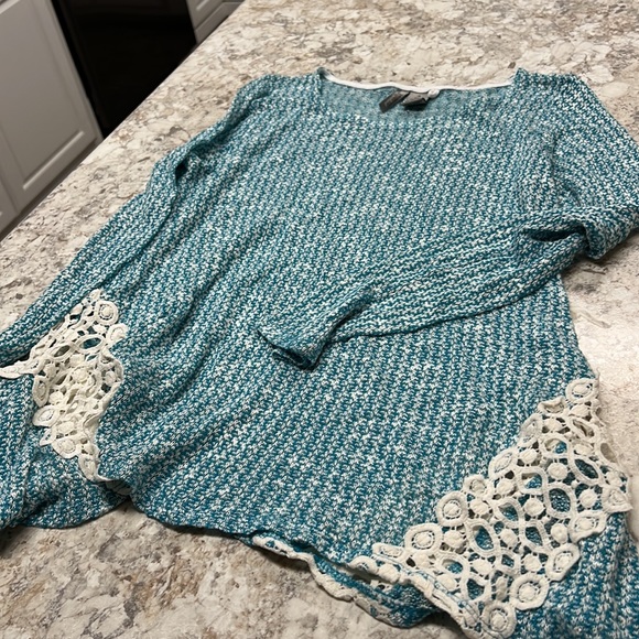 new directions Tops - Gorgeous New Directions aqua tunic, size s ,EUC